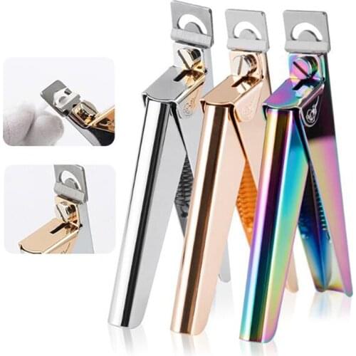 Professional Nail Art Clipper Special Type False Tips Edge Cutters Manicure Colorful Stainless Steel Nail Art Tools