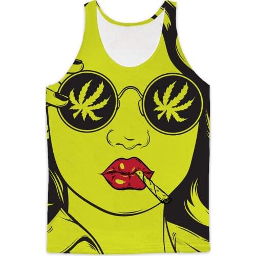 REAL American SIZE 420 Gyal Sublimation Print Tank top - plus size