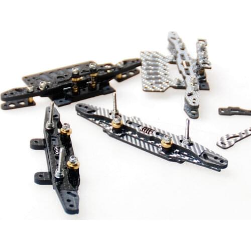 Homemade MSL/VZ/FMA Cutting Chassis AT Spring Head Double Spear Tail for Tamiya Mini 4WD Car Model