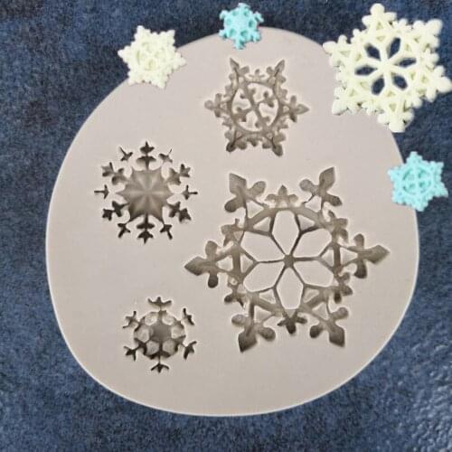 Snowflake Shape Silicone Cake Mold Kitchen Baking Mold Craft Fondant Chocolate Cake Cake Decorating Tool Tools A1369