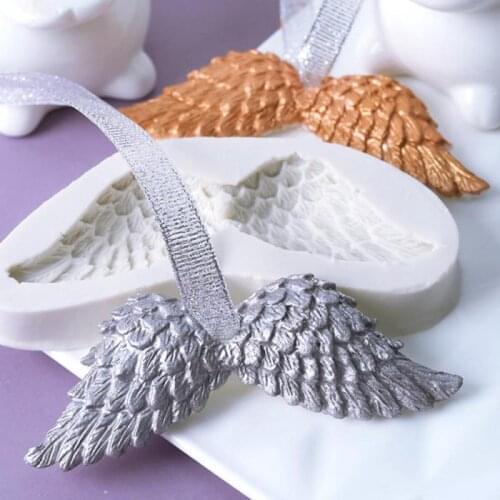 Angel Wing Silicone Mold Chocolate Gumpaste Molds Cake Sugarcraft Mold Fondant Cake Decorating Tools Kitchen Accessories