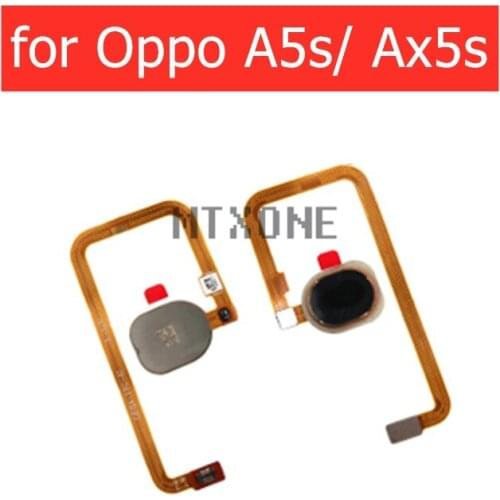 For Oppo A5S/ Ax5s fingerprint key scanner Home Button Flex Cable Touch ID Sensor Return Flex Cable Repair Parts