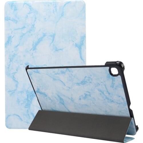 Ultra Slim Case for Galaxy Tab S6 P610/P615/SM-P615 Tri-fold PU Leather Smart Cover for Samsung Galaxy Tab S6 Lite 2020+Pen