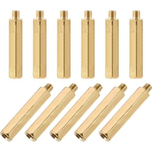 Uxcell 50pcs M3 Male-Female Brass Hex PCB Motherboard Spacer Standoff for FPV Drone Quadcopter, Computer & Circuit Board
