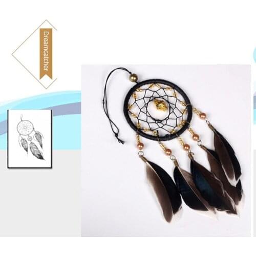 Retro Handmade Feathers Dream Catcher Wind Chimes Home Hanging Craft Gift Dreamcatcher Ornament Car Hanging Handcrafts