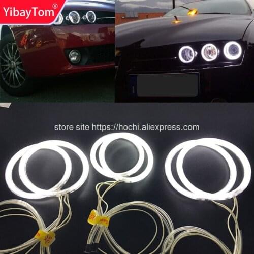 YibayTom Excellent CCFL Angel Eyes Kit Ultra bright headlight illumination for Alfa Romeo 159 2005 2006 2007 2008 09 2010 2011