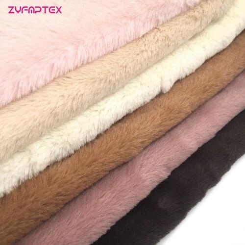 ZYFMPTEX Faux Rabbit Fur Fabric 150x80cm Good 32 Colours Soft Plush Fabric Sewing Material Diy Home Cloth/Collar Clothing Fur