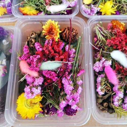 1 Box Mix Beautiful Real Dried Flowers Natural Floral For Art Craft Scrapbooking Resin Jewelry Craft Making Epoxy Mold Filling