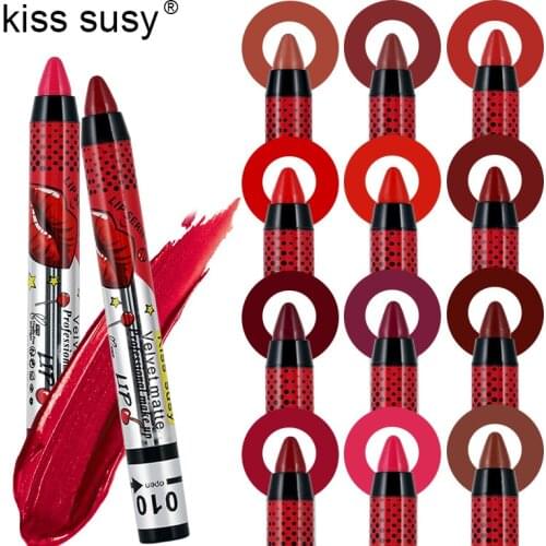 13Colors Velvet Matte Moisturizing Waterproof Lipstick Pen Makeup Lip Tint Pencil Long Lasting Lipstick Lip Gloss Cosmetic TSLM1