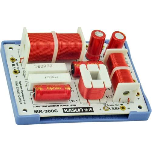 2pcs KASUN MK-300C 3 Way 3 Unit 180W Hi-Fi Audio Speaker Frequency Divider Crossover Filter