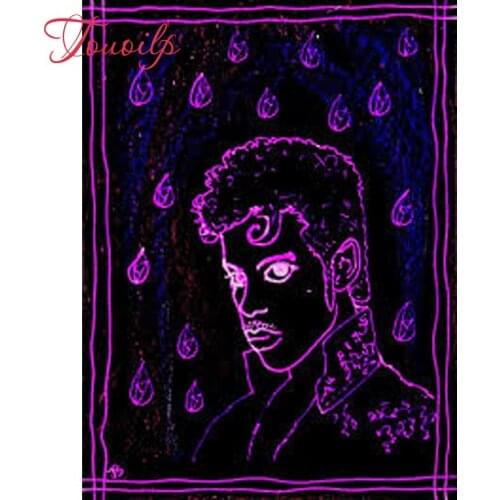 5D DIY Prince purple rain diamond painting crystal plasticcrafts spuare&round diamond embroidery diamond decorative painting