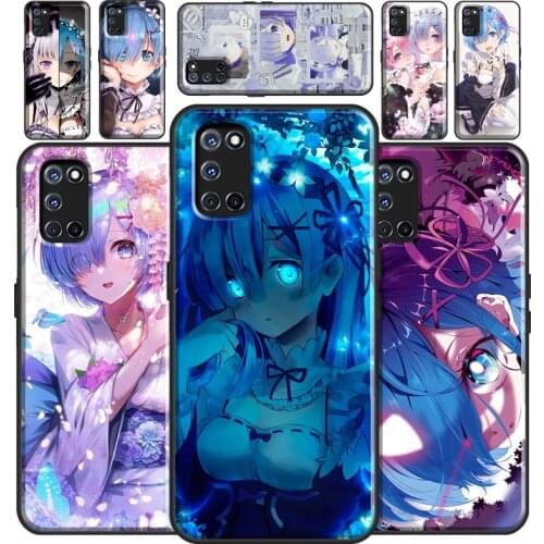 Anime RE ZERO Ram Rem Phone Case For OPPO A5 A9 A31 A53 2020 A5S A3S A1K A15 A52 A72 A91 F5 F7 Reno 2 Z 4 Pro