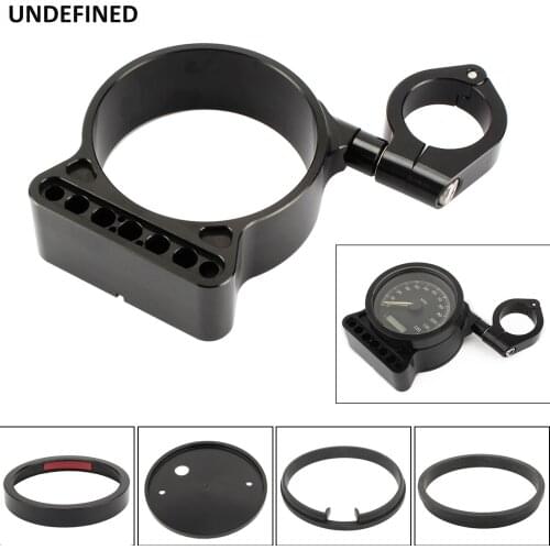 Black Side Mount Speedometer Bracket Case 39mm Relocator Clamps For Harley Sportster 883 1200 XL 1993-2015 Dyna Super Glide 2005