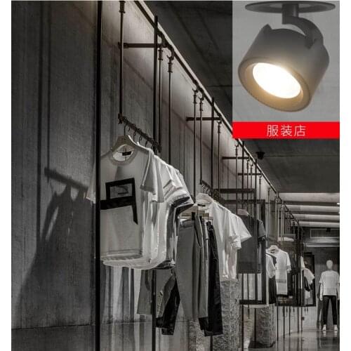 Dimmable Rotatable Adjustable 15W 25W COB LED Downlights Foldable LED Ceiling Lamps for Clothes Store Track SpotLighting