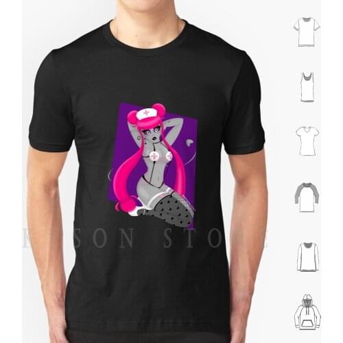 Lilith Pin-Up T Shirt Print For Men Cotton New Cool Tee Succubus Demon Up Halloween