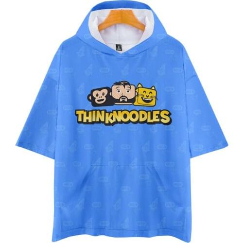 Thinknoodles 3D Prints Hooded T-shirts Women/Men Fashion Summer Short Sleeve Tshirt Hot Sale Streetwear Clothes