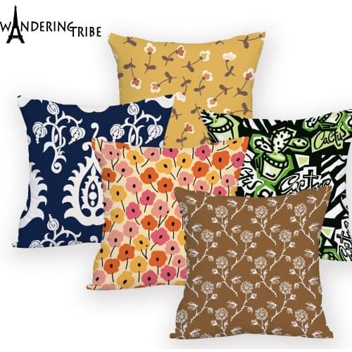 Cactus Throw Pillows Colorful Decoration Cheap Cover Cushion Pillow Case Plant Decoration Bed Personalized Pillow Cover