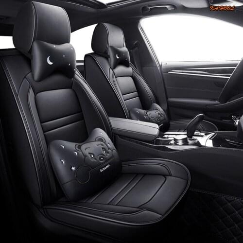 KAHOOL Leather car seat cover For Audi A6L Q3 Q5 Q7 S4 A5 A1 A2 A3 A4 B6 b8 B7 A6 c6 A7 A8 accessories car seats