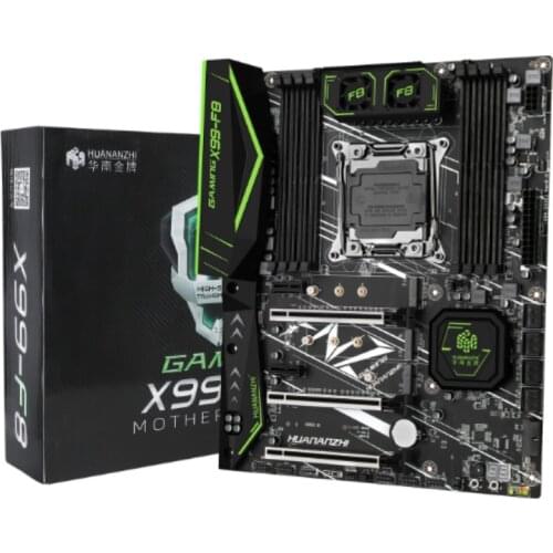 HUANANZHI motherboard X99-F8 slot LGA 2011-3 USB3.0 NVME M.2 SSD support DDR4 REG ECC memory and Xeon E5 V3 V4 pr ocessor X99