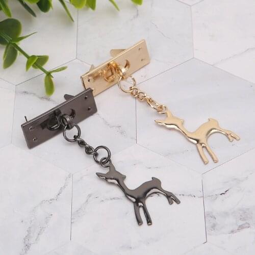 Deer Pendant Metal Decoration for DIY Handbag Craft Shoulder Bag Hardware