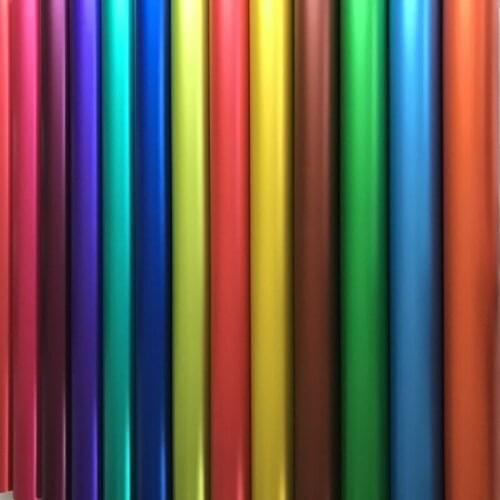 Car Styling Metallic Matt Vinyl Wrap Car Wrap With Air Bubble Free Chrome Matte Vinyl Film Matt Vehicle Wrapping Sticker Foil