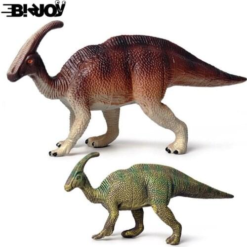Dinosaur Parasaurolophus Model Simulation Wild Beast Action Figure Educational Ancient Animal Toy PVC for Child Kids Decor Gift