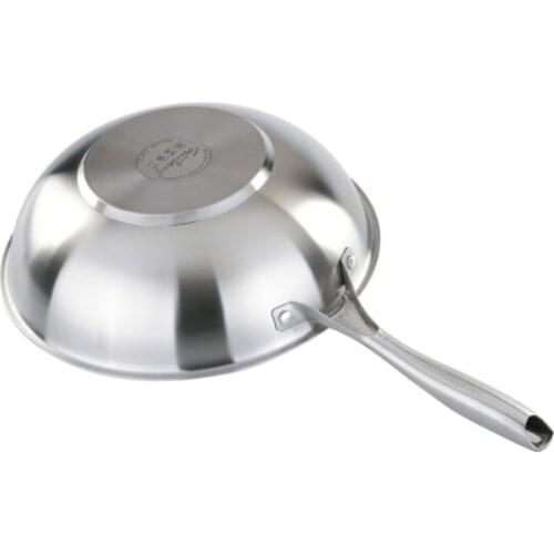 Nine pieces of family set pot wok soup pot frying pan milk pot steamer 304 stainless steel 2 sets
