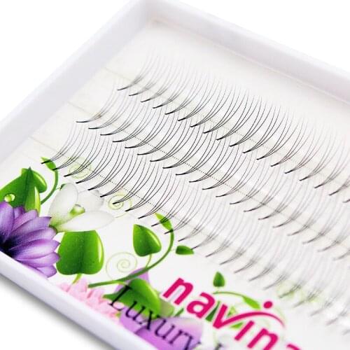 Navina Luxury 3D/6D Mink Individual Cluster Eyelash Extension Natural 3D Volume Effect Eyelashes False Faux Grafting Eye Lashes