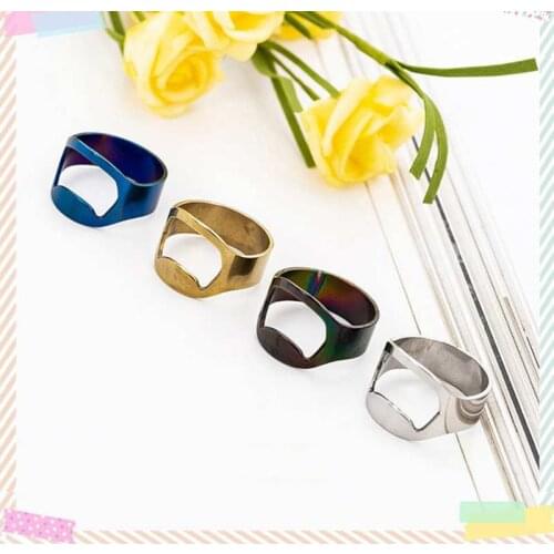 Ring Opener Cap Gun Beer Opener Creative Stainless Steel Ring Open Ring Opener Family Bar Party Game Kitchen Tools