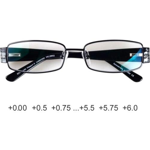 Rectangle reading glasses women men small size spring hinge anti-reflective readers