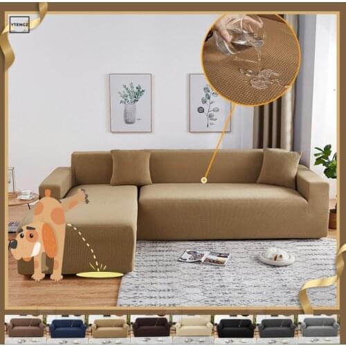Stretch Sofa Slipcover Anti Scratch Pets Sofa Cover For Living Room Waterproof Sofa Protector Solid Color Couch Cover For Sofa