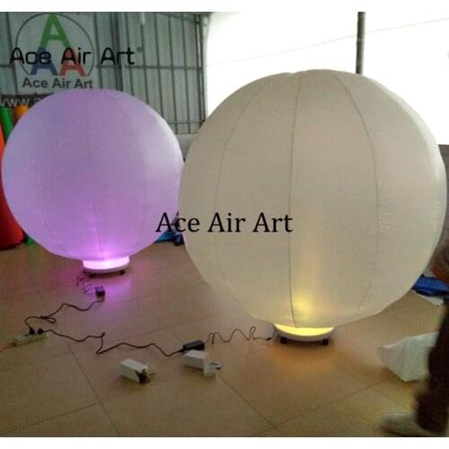 Hot sale customized inflatable round ball decoration,inflatable pellet balloon with led lights exhibition by Ace Air Art