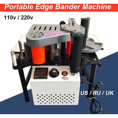 RU Manual Edge Banding Machine Double Side Gluing Portable Edge Bander Woodworking Edge Banding Machine 220V 1200W