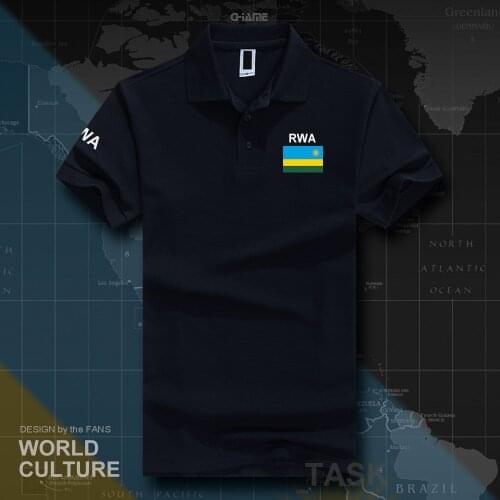 Rwanda Rwandan Rwandese polo shirts men short sleeve white brands printed for country 2017 cotton nation team flag new RWA