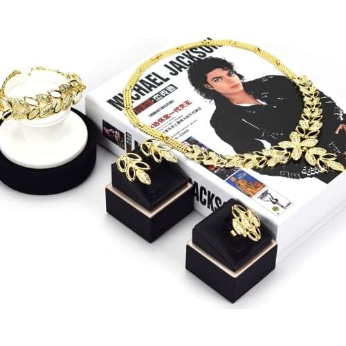 Sakura Love Dubai African Jewelry Set Gold Earrings Necklace Bracelet Ring Glamour Woman Wedding Jewelry Fashion Style Gift
