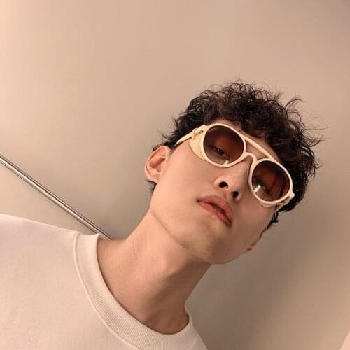 HKNA Vintage Punk Sunglasses Men 2021 Vintage Glasses for Men/Women Luxury Brand Sunglasses Men Retro Punk Gafas De Sol Hombre