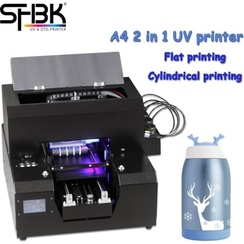 Inkjet printer A3 large format with detachable roller, multi-function for thermos cup/cosmetic bottle/mobile phone case printing