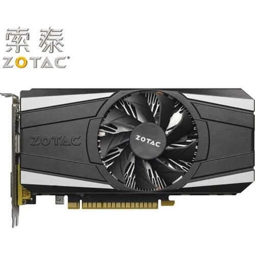 ZOTAC Original GTX1050-2GD5 Thunder GPU Video Card 128Bit GP107 GTX 1050 2GB GDDR5 Graphics Cards Map Geforce GTX 1050 Used
