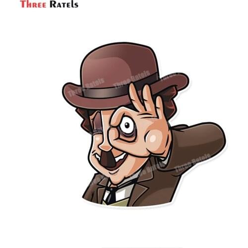 Three Ratels B265 Funny Chachaplin Cartoon Sticker Macbook Decal Luggage Skateboard Stickers Anime Cartoon Decor