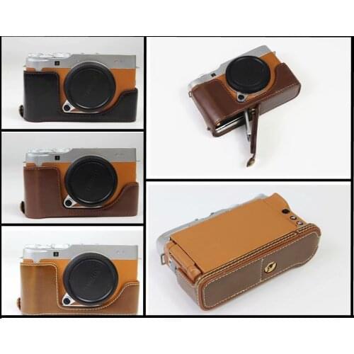 Camera Pu Leather Case Bottom Opening Version Protective Half Body Cover Base For Fujifilm Fuji XA7 XA20 XA5 X-A7 X-A5 X-A20