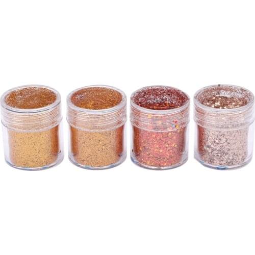 Gold Glitter Sequin Christmas Theme Embellishment Festive Crafts Decor For UV Resin Pigment Jewelry Tools