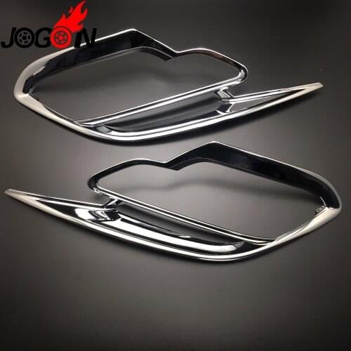 2pcs ABS Chrome Exterior Rear Tail Fog Light Cover Trim for MAZDA CX-9 CX9 2016 2017 2018 Decoration