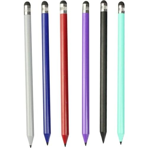 2 In 1 Multifunction Fine Point Round Thin Tip Touch Screen Pen Capacitive Stylus Pen For Smart Phone Tablet For IPad