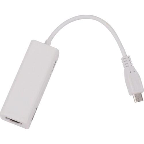 Micro-USB 2.0 5P to RJ45 Network Lan Ethernet Adapter Converter Lead for Tablet