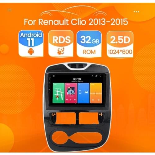 Car Radio Android 11 2.5D Screen For Renault Captur CLIO Samsung QM3 2012-2016 Auto Stereo Multimedia Video Player NO 2din DVD