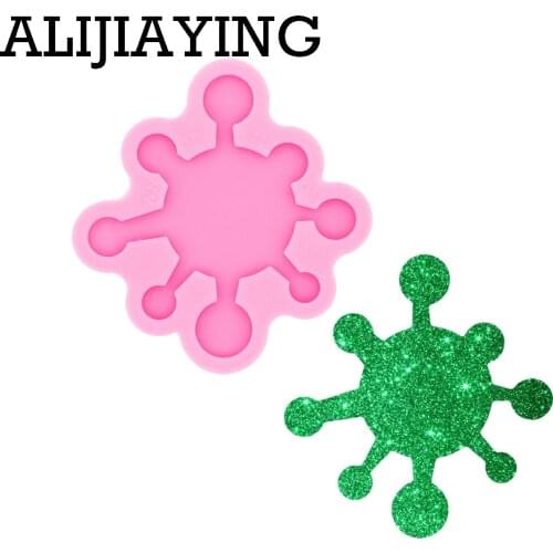 DY0491 Glossy 1.58in Gene Shape Craft Epoxy Resin DIY Badge Reel As Well Silicon Mold Jewelry No Hole