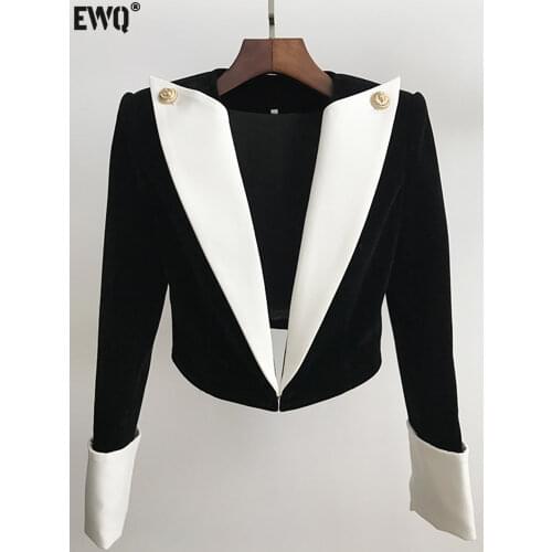 Женские бархатные пиджаки EWQ China At AliExpress
