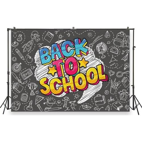 HUAYI Photo Background Newborns Birthday Photography Backdrop Back to School Blackboard Custom Studio Photobooth BackdropXT-7234