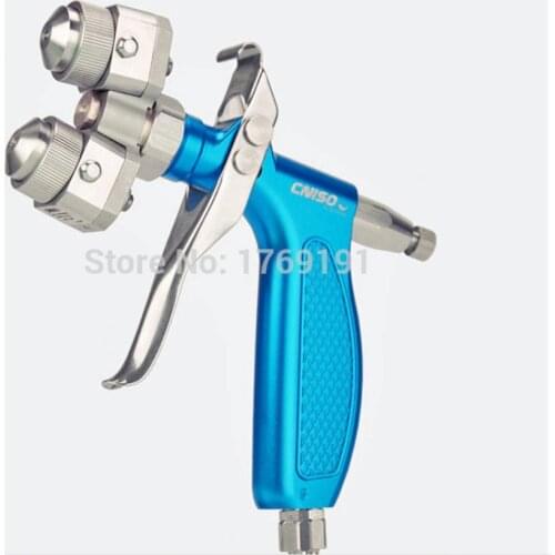 Double Head Chrome Anti-Corrosion Spray Gun 316 Stainless Steel Anti-Acid Manual Type Spray Gun for Chrome(H-S2-C2)