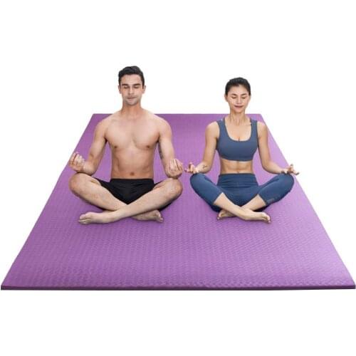 Parent-Child Yoga Mat Oversize 200*130cm No-slip 15mm Thick Exercise Mat Fitness Body Shape Two People Training Accessories